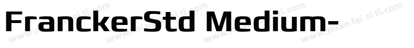FranckerStd Medium字体转换